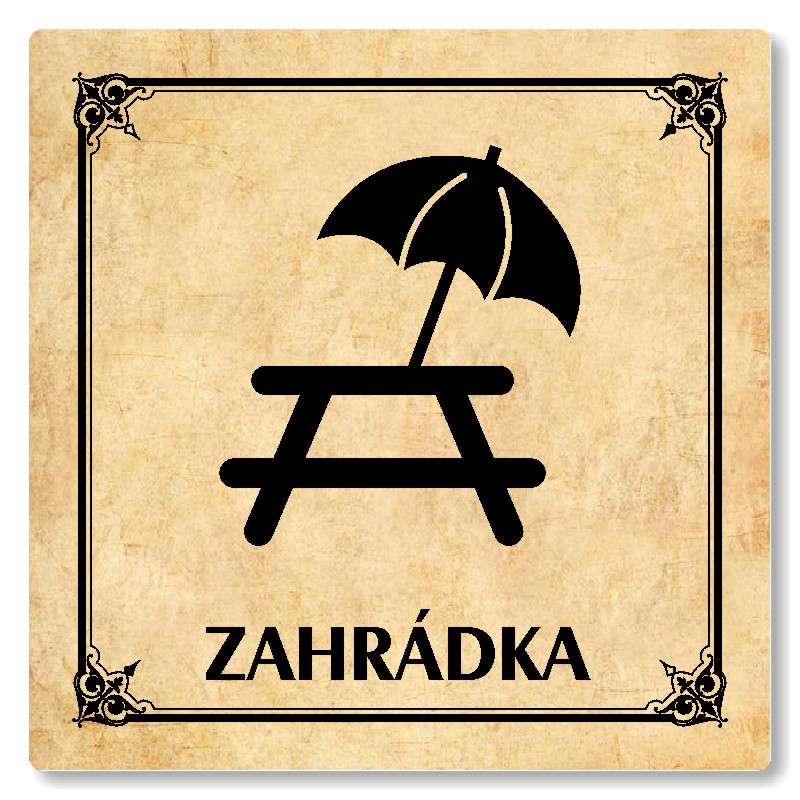 Zahrádka, 148x148mm, pergamen, Nebraska
